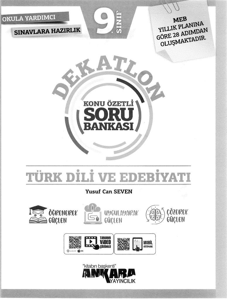DEAKTLON KONU ÖZETLİ SORU BANKASI TÜRK DİLİ VE EDEBİYATI