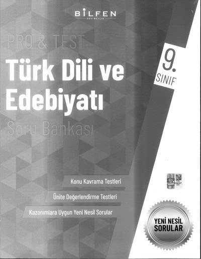 PRO & TEST TÜRK DİLİ VE EDEBİYATI SORU BANKASI Fotokopi.SHOP - Öğrencilerin Marketi!