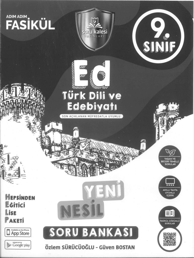 TÜRK DİLİ VE EDEBİYATI SON AÇIKLANAN MÜFREDATLA UYGUN YENİ NESİL SORU BANKASI