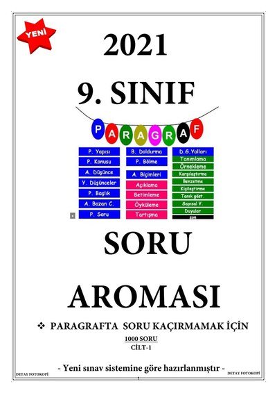 PARAGRAF SORU BANKASI 750 SORU Fotokopi.SHOP - Öğrencilerin Marketi!