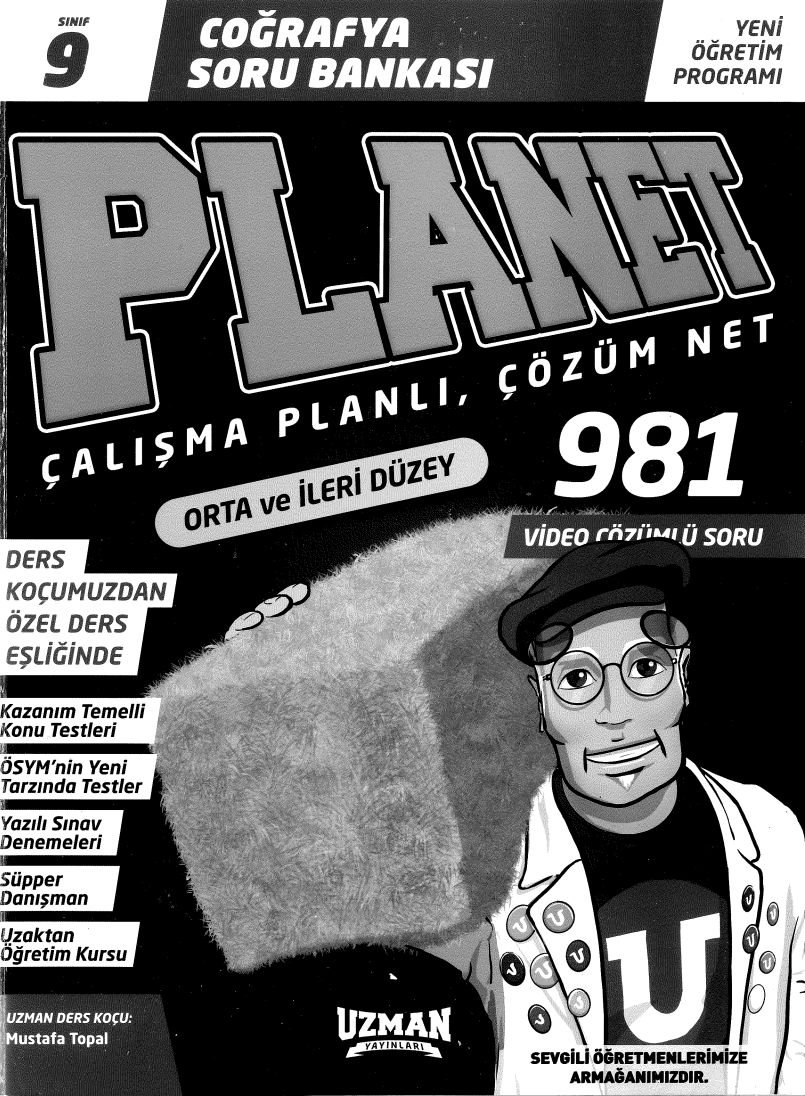 COĞRAFYA SORU BANKASI PLANET ÇALIŞMA PLANLI ÇÖZÜM NET 981 SORU
