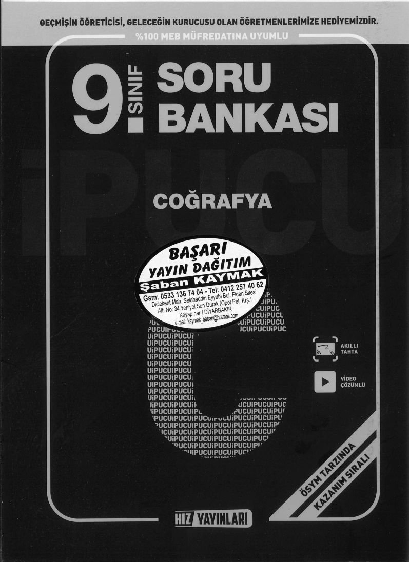 SORU BANKASI COĞRAFYA