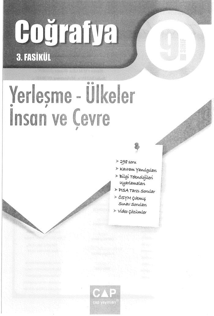 COĞRAFYA 3. FASİKÜL YERLEŞME ÜLKELER İNSAN VE ÇEVRE