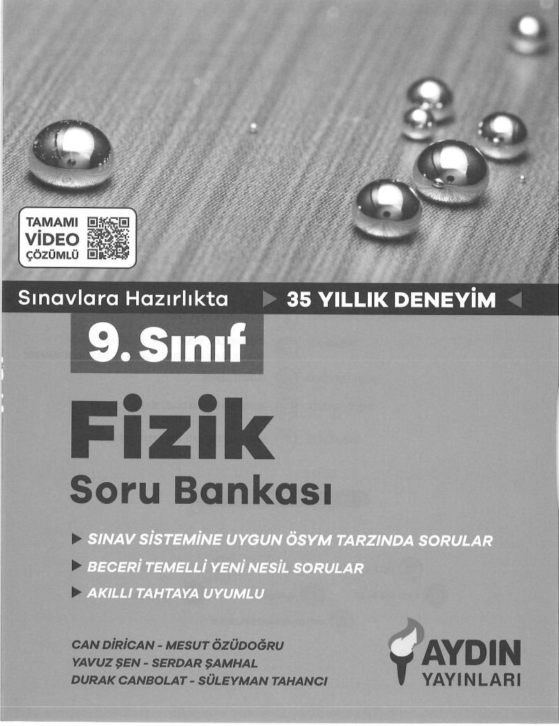 FİZİK SORU BANKASI SINAVLARA HAZIRLIK 35 YILLIK DENEYİM