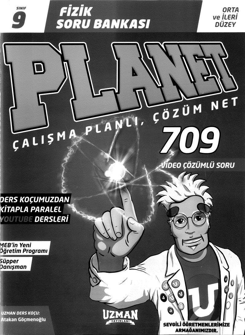 FİZİK SORU BANKASI PLANET ÇALIŞMA PLANLI ÇÖZÜM NET 709 SORU