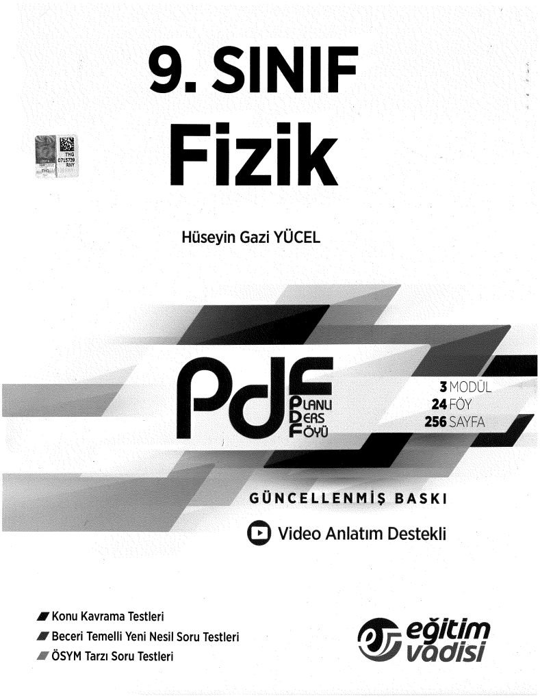 FİZİK PLANLI DERS FÖYÜ