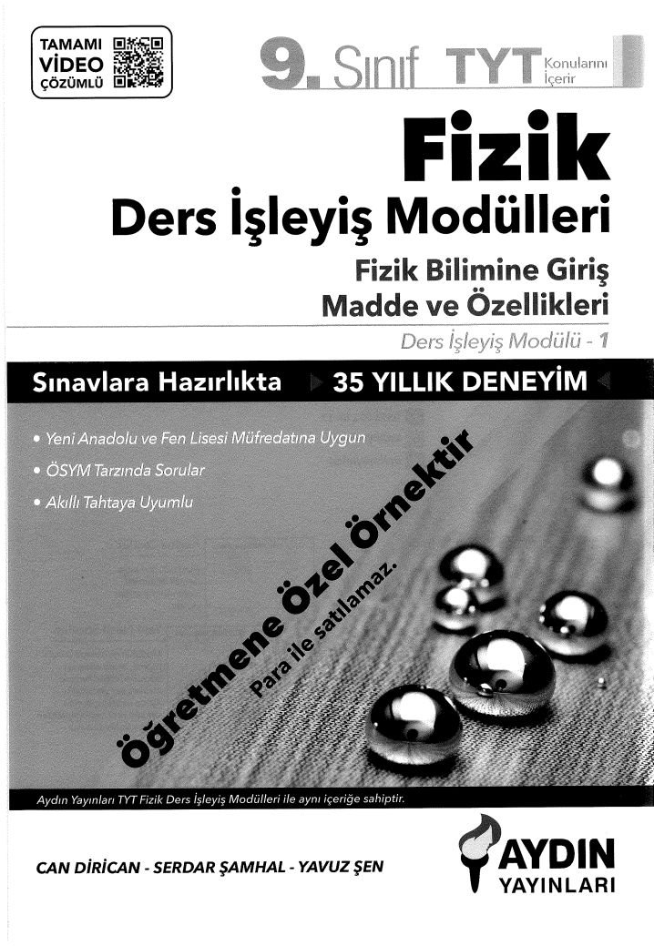 FİZİK DERS İŞLEYİŞ MODÜLLERİ FİZİK BİLİMİNE GİRİŞ MADDE VE ÖZELLİKLERİ
