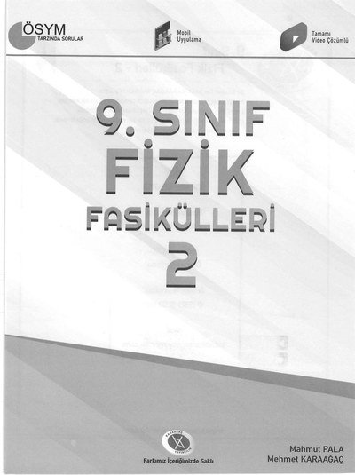 FİZİK FASİKÜLLERİ 2 ÖSYM TARZINDA SORULAR