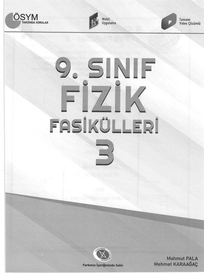 FİZİK FASİKÜLLERİ 3 ÖSYM TARZINDA SORULAR Fotokopi.SHOP - Öğrencilerin Marketi!
