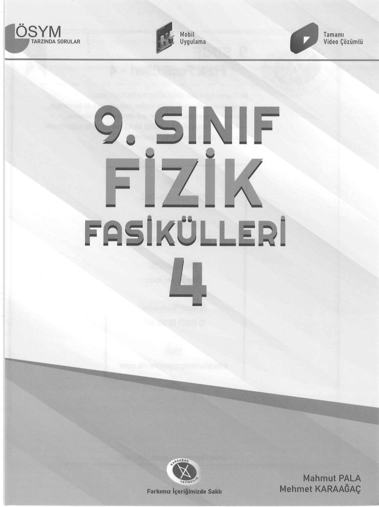 FİZİK FASİKÜLLERİ 4 ÖSYM TARZINDA SORULAR