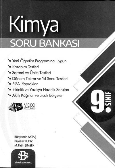 KİMYA SORU BANKASI VİDEO ÇÖZÜMLÜ