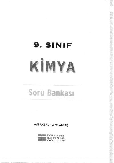 KİMYA SORU BANKASI Fotokopi.SHOP - Öğrencilerin Marketi!