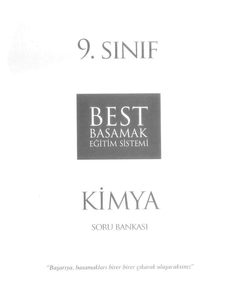 KİMYA SORU BANKASI