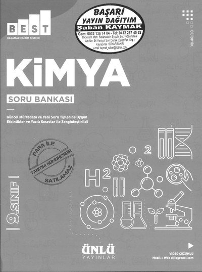 KİMYA SORU BANKASI