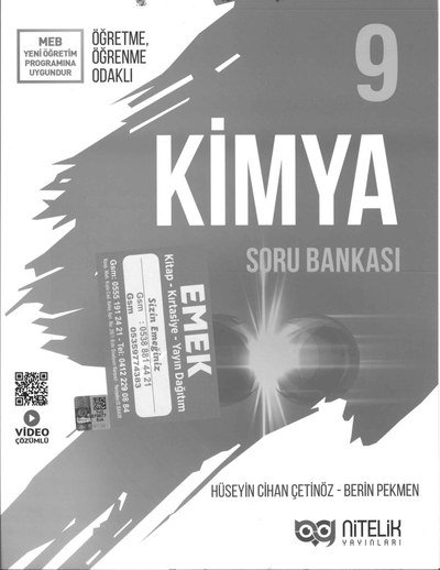 KİMYA SORU BANKASI