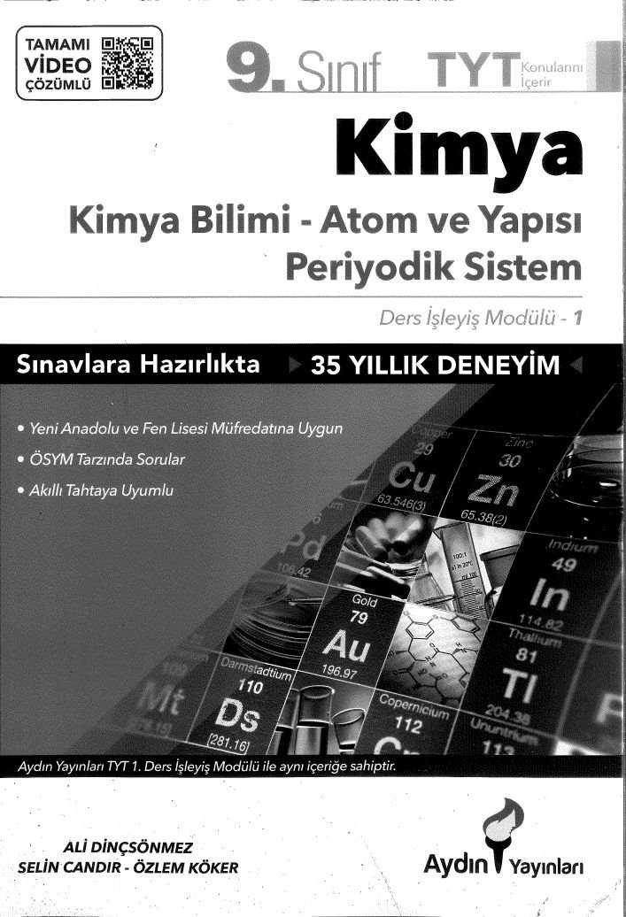 KİMYA BİLİMİ ATOM VE YAPISI PERİYODİK SİSTEM