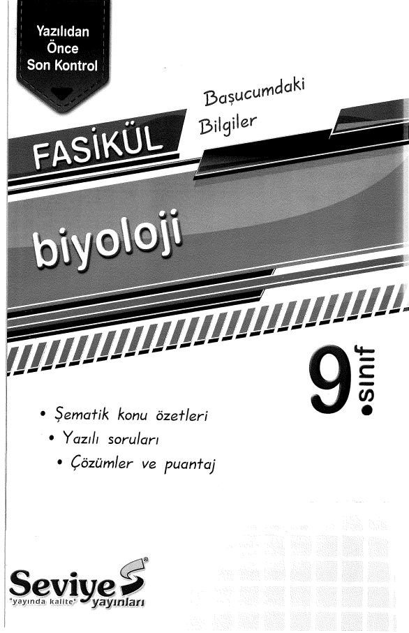 FASİKÜL BAŞUCUMDAKİ BİLGİLER BİYOLOJİ ŞEMATİK KONU ÖZETLERİ