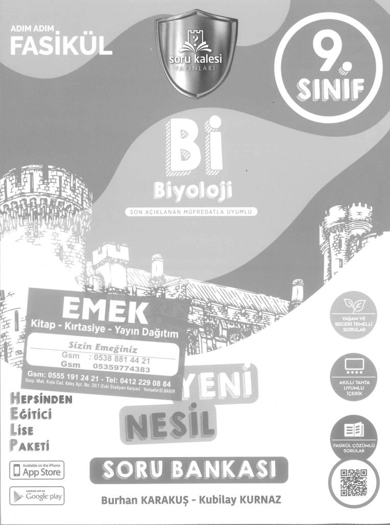 Bİ BİYOLOJİ YENİ NESİL SORU BANKASI