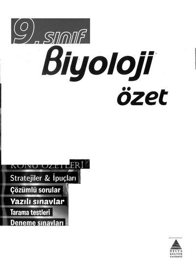BİYOLOJİ ÖZET KONU ÖZETLERİ