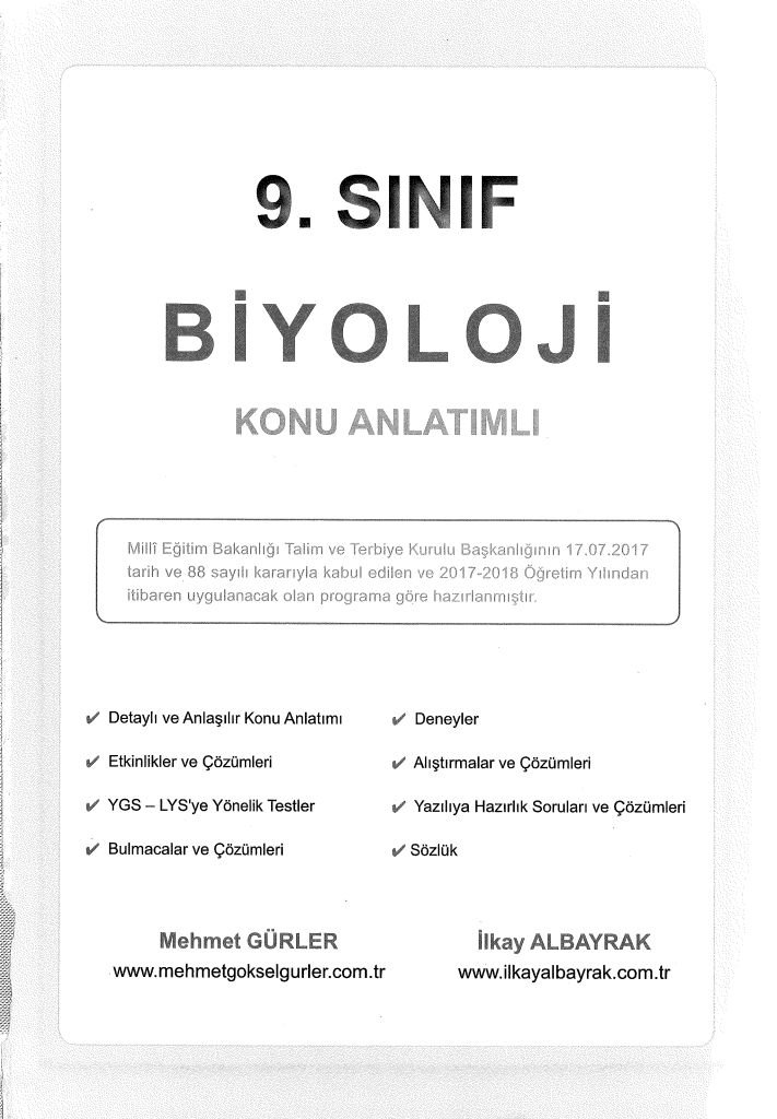 BİYOLOJİ KONU ANLATIMLI