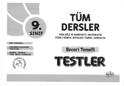 TÜM DERSLER BECERİ TEMELLİ TESTLER Fotokopi.SHOP - Öğrencilerin Marketi!