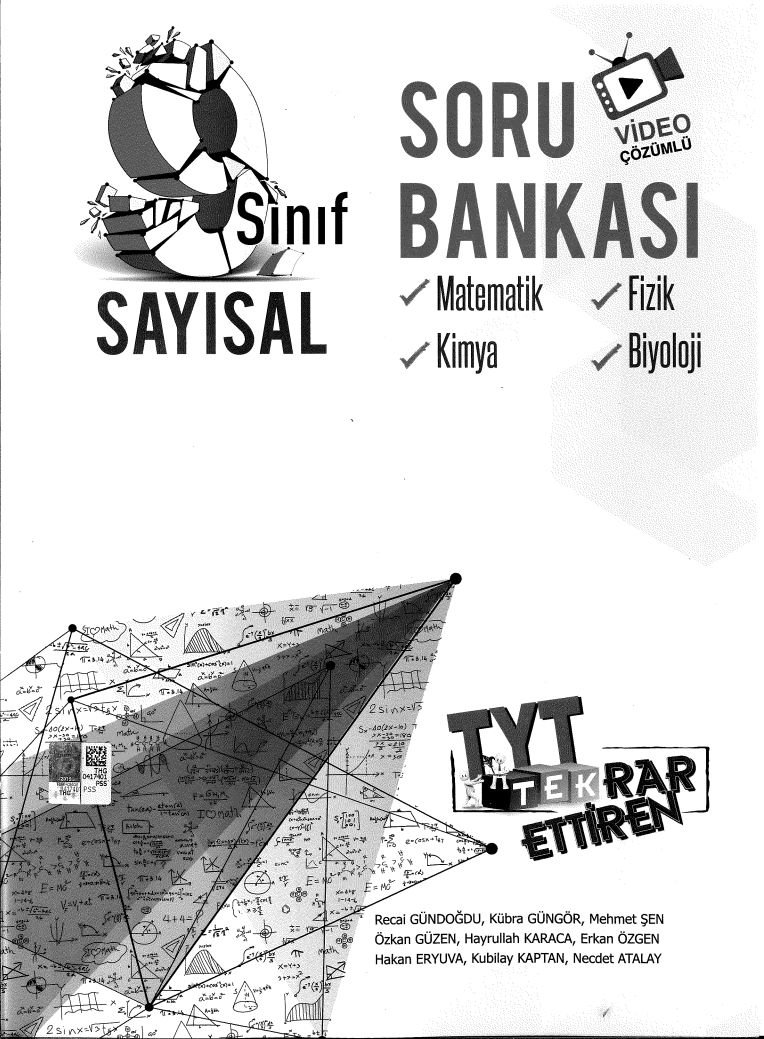 SORU BANKASI MATEMATİK FİZİK KİMYA BİYOLOJİ TYT TEKRAR ETTİREN SAYISAL