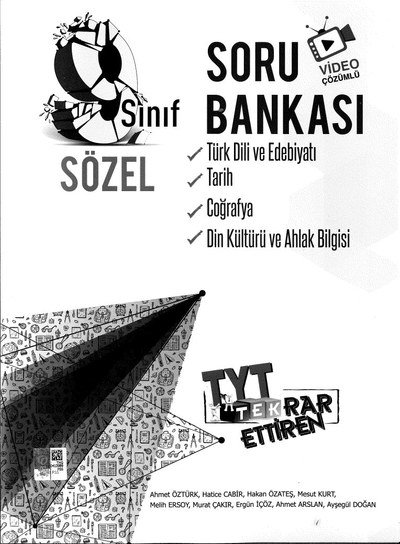 SORU BANKASI TÜRK DİLİ VE EDEBİYATI TARİH COĞRAFYA DİN KÜLTÜRÜ VE AHLAK BİLGİSİ SÖZEL TYT TEKRAR ETTİREN Fotokopi.SHOP - Öğrencilerin Marketi!