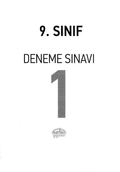 DENEME SINAVI 1