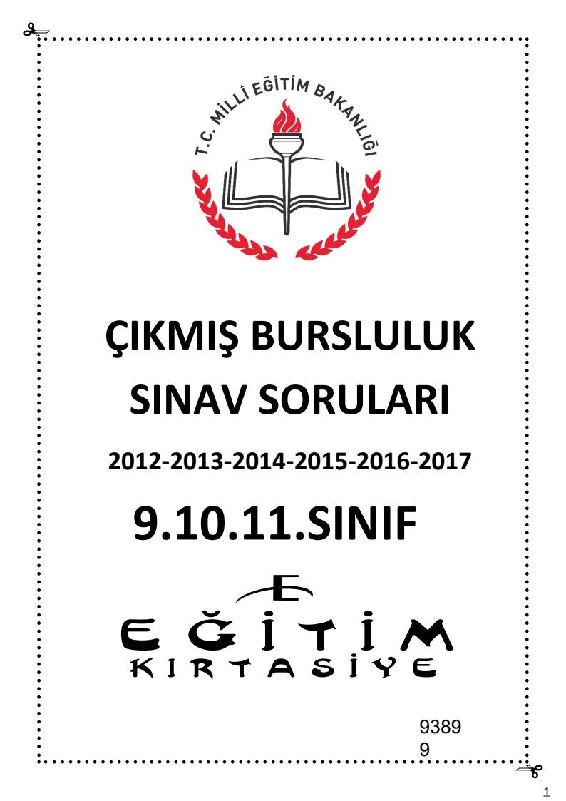 ÇIKMIŞ BURSLULUK SINAV SORULARI