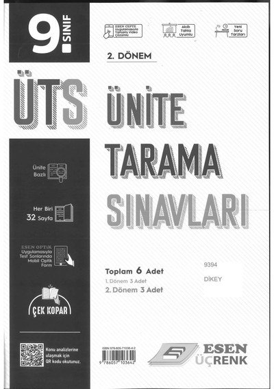 ÜNİTE TARAMA SINAVLARI TOPLAM 6 ADET Fotokopi.SHOP - Öğrencilerin Marketi!