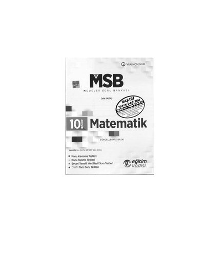 MODÜLER SORU BANKASI MATEMATİK GÜNCELLENMİŞ BASKI