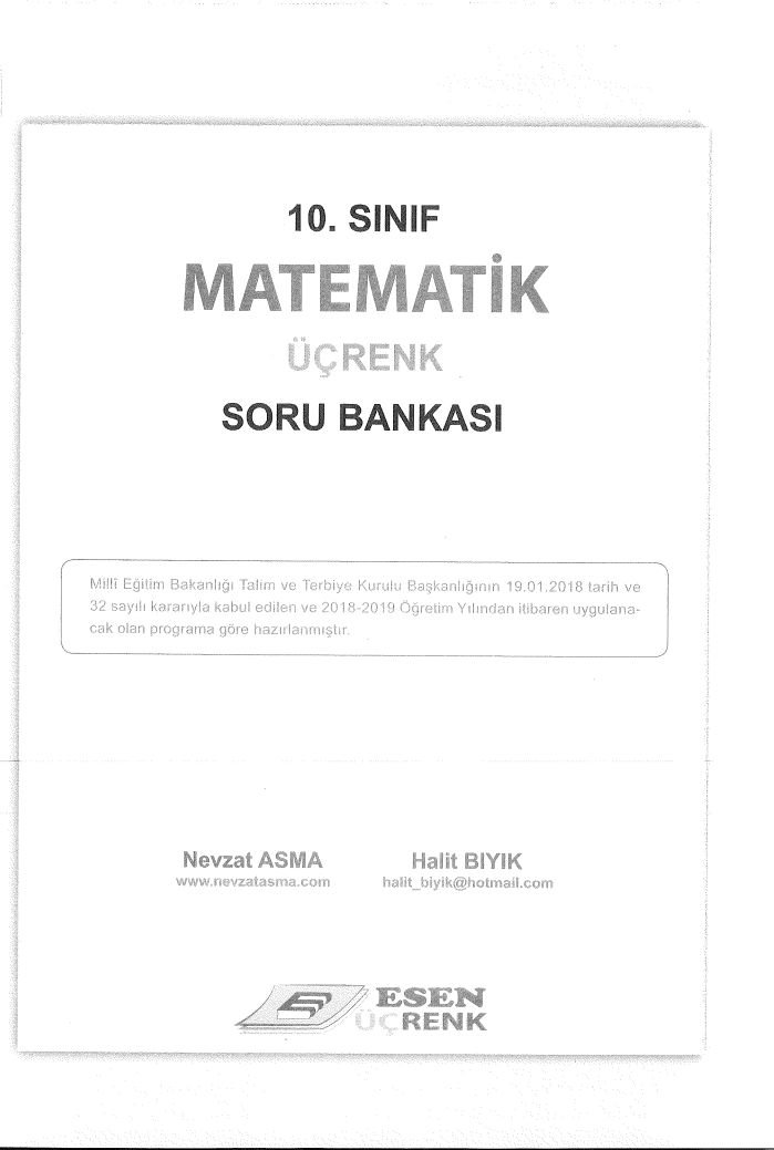MATEMATİK ÜÇRENK SORU BANKASI