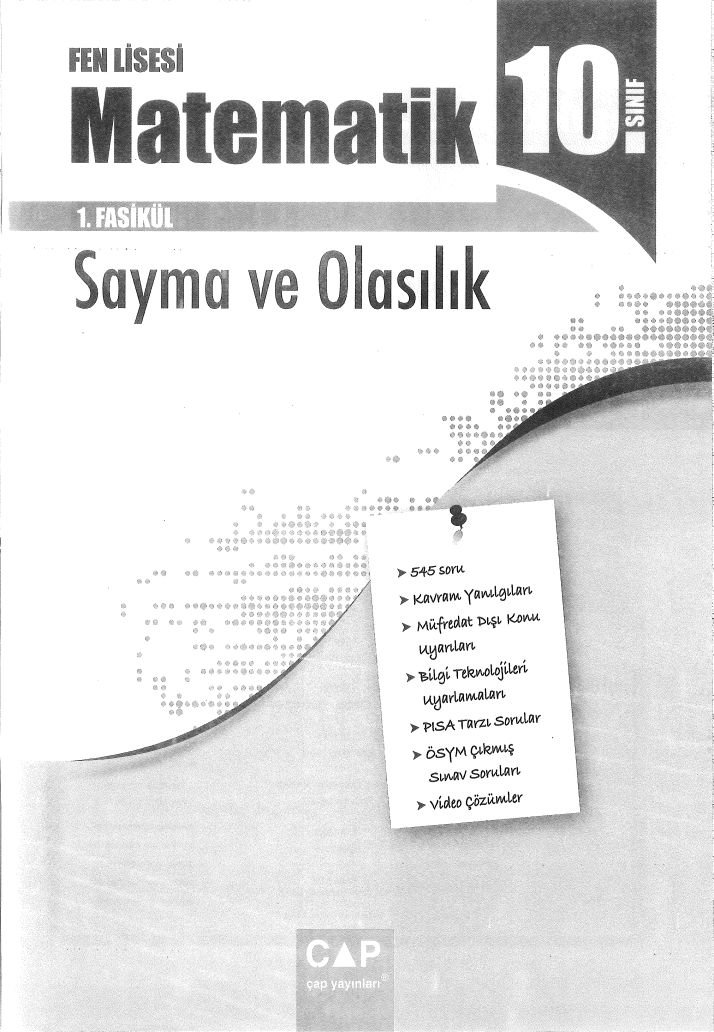 FEN LİSESİ MATEMATİK SAYMA VE OLASILIK