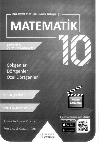 MATEMATİK ÇOKGENLER DÖRTGENLER ÖZEL DÖRTGENLER ÖRNEK ÇÖZÜMLÜ