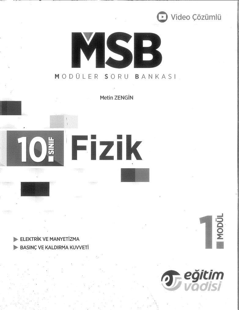 MODÜLER SORU BANKASI FİZİK
