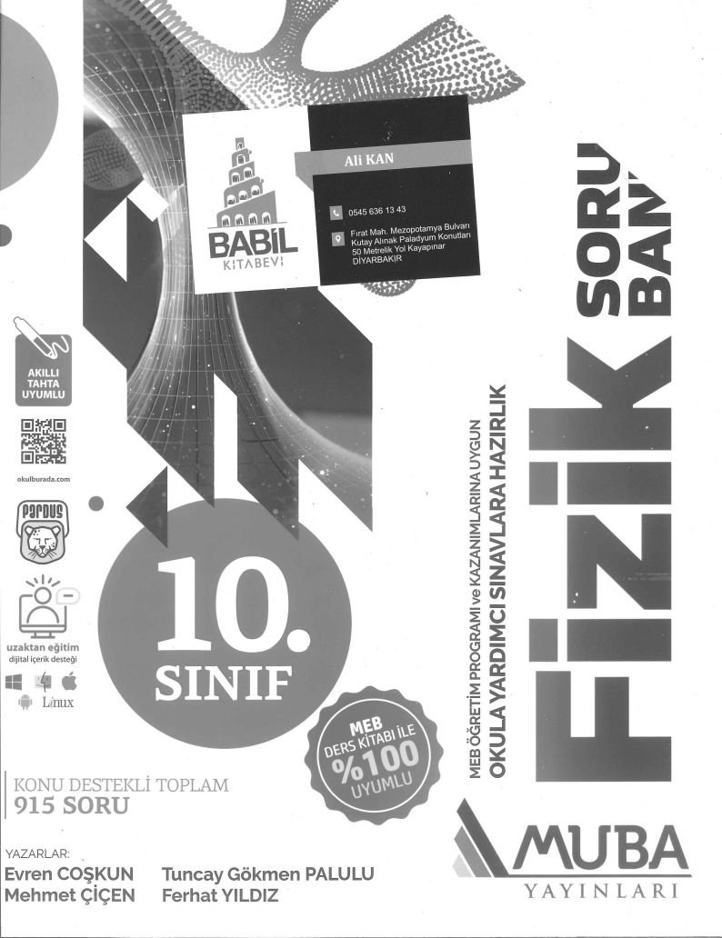FİZİK SORU BANKASI OKULA YARDIMCI SINAVLARA HAZIRLIK