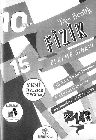15 ADET DENEME SINAVI FİZİK TAM BENLİK