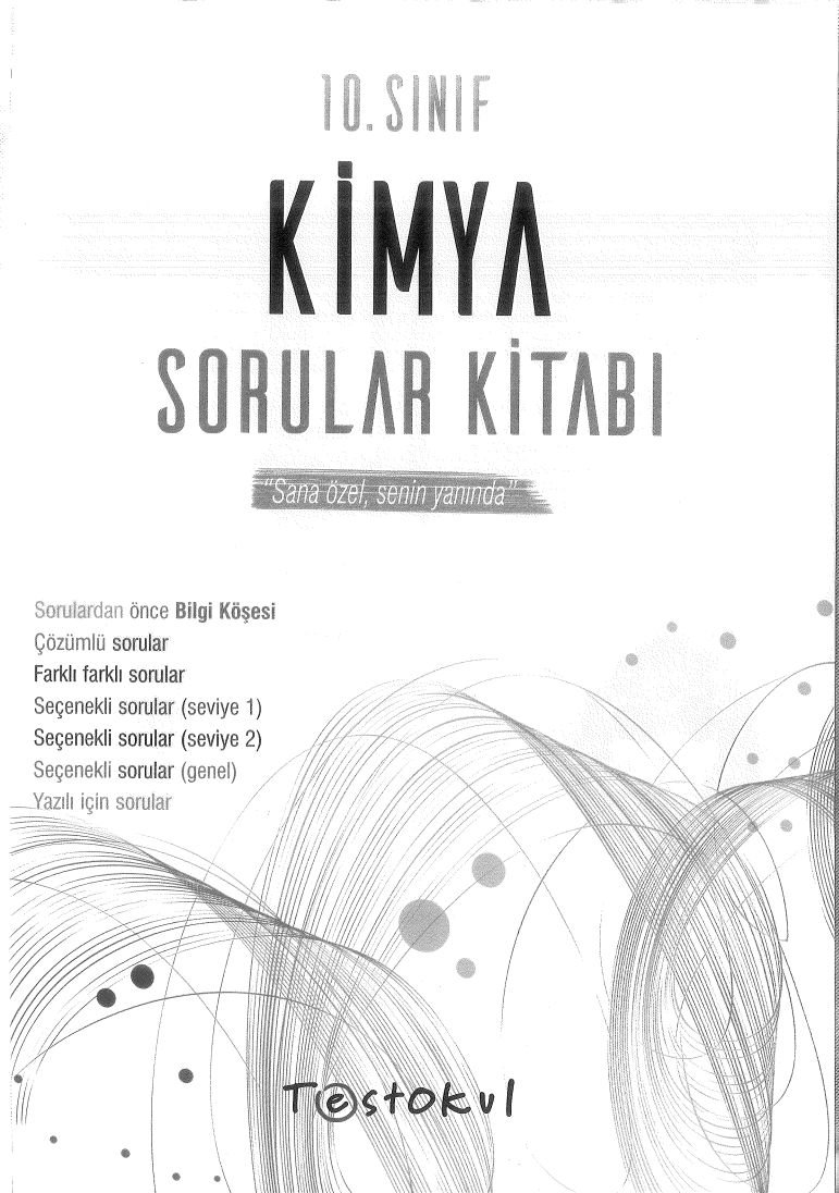 KİMYA SORULAR KİTABI SANA ÖZEL SENİN YANINDA