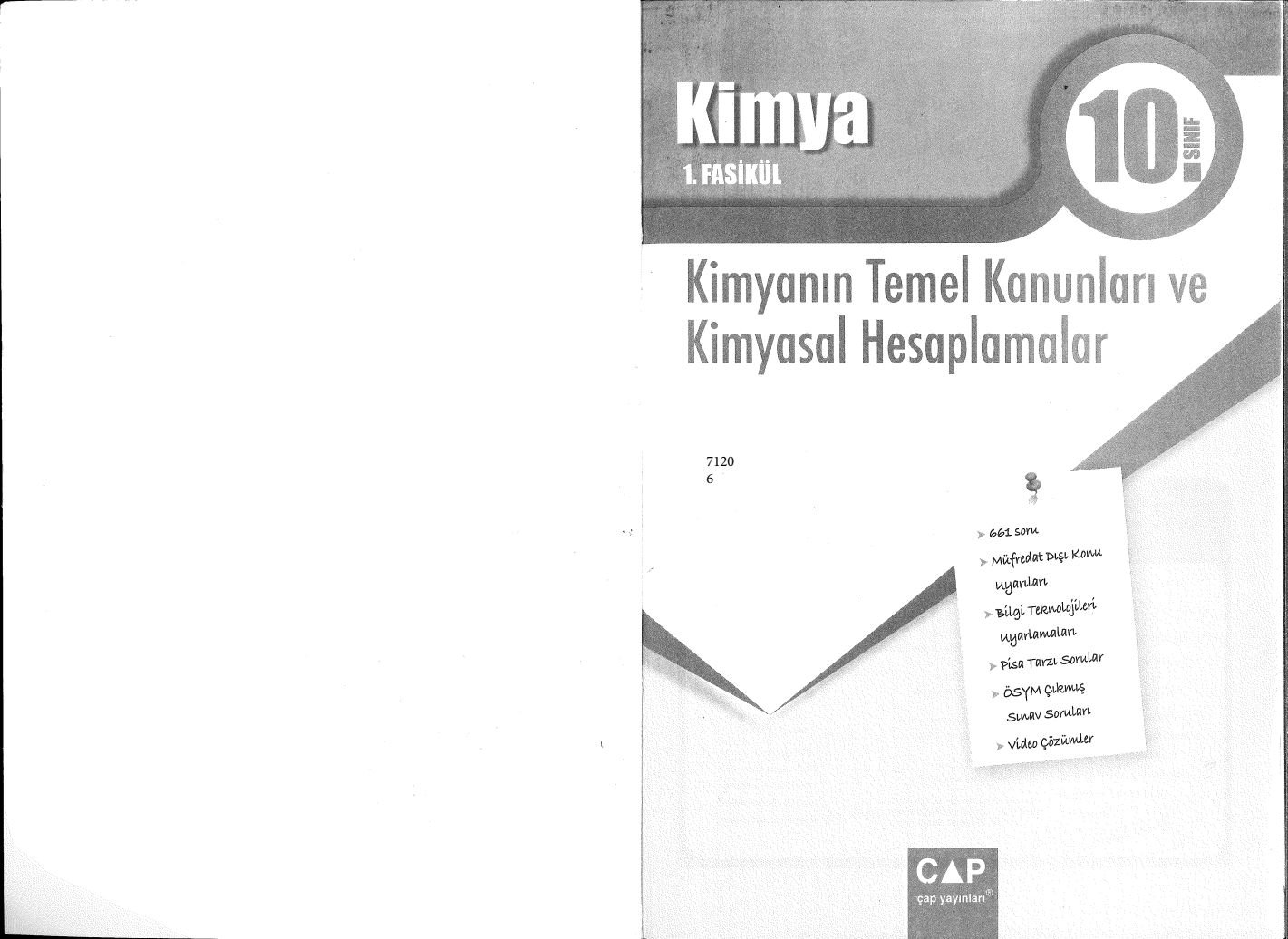 KİMYA 1. FASİKÜL KİMYANIN TEMEL KANUNLARI VE KİMYASAL HESAPLAMALAR