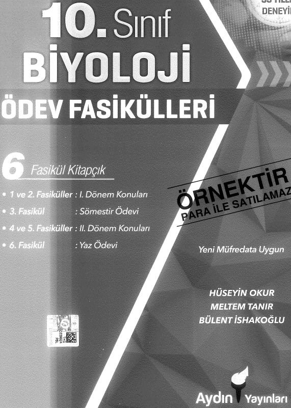 BİYOLOJİ ÖDEV FASİKÜLLERİ 6 FASİKÜL KİTAPÇIK