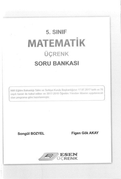 MATEMATİK ÜÇRENK SORU BANKASI