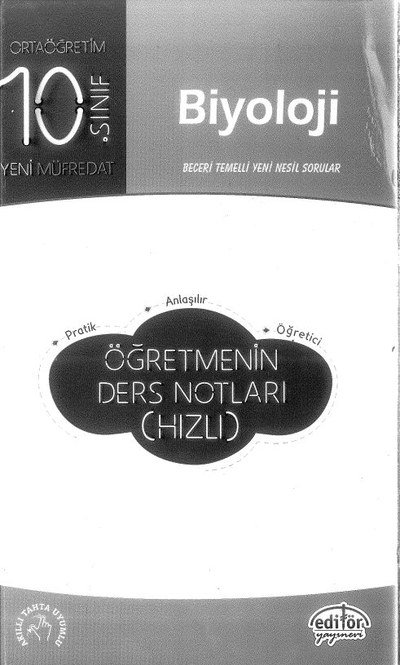 BİYOLOJİ ÖĞRETMENİN DERS NOTLARI (HIZLI) Fotokopi.SHOP - Öğrencilerin Marketi!