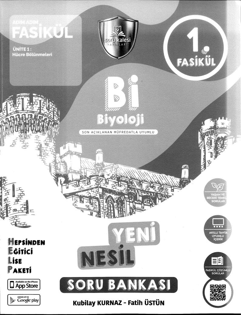 Bİ BİYOLOJİ YENİ NESİL SORU BANKASI ADIM ADIM FASİKÜL