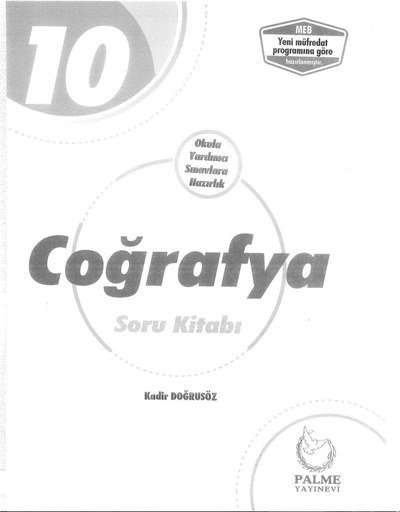 COĞRAFYA SORU KİTABI