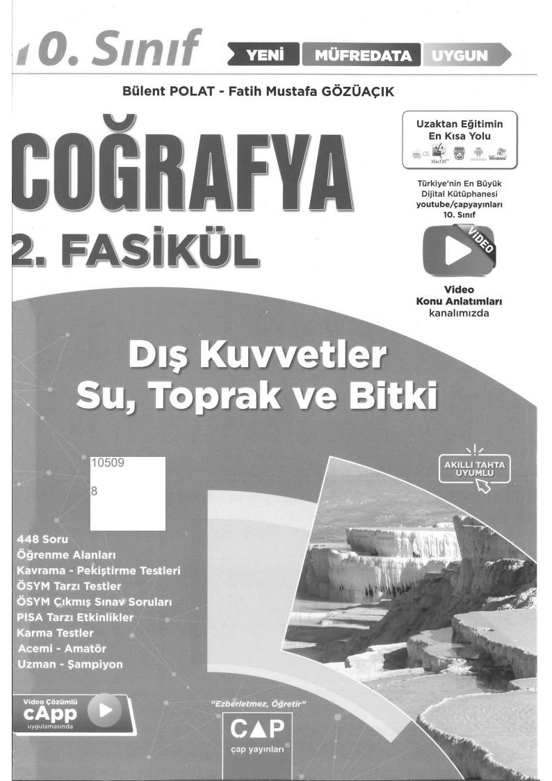 COĞRAFYA 2. FASİKÜL DIŞ KUVVETLER SU TOPRAK VE BİTKİ