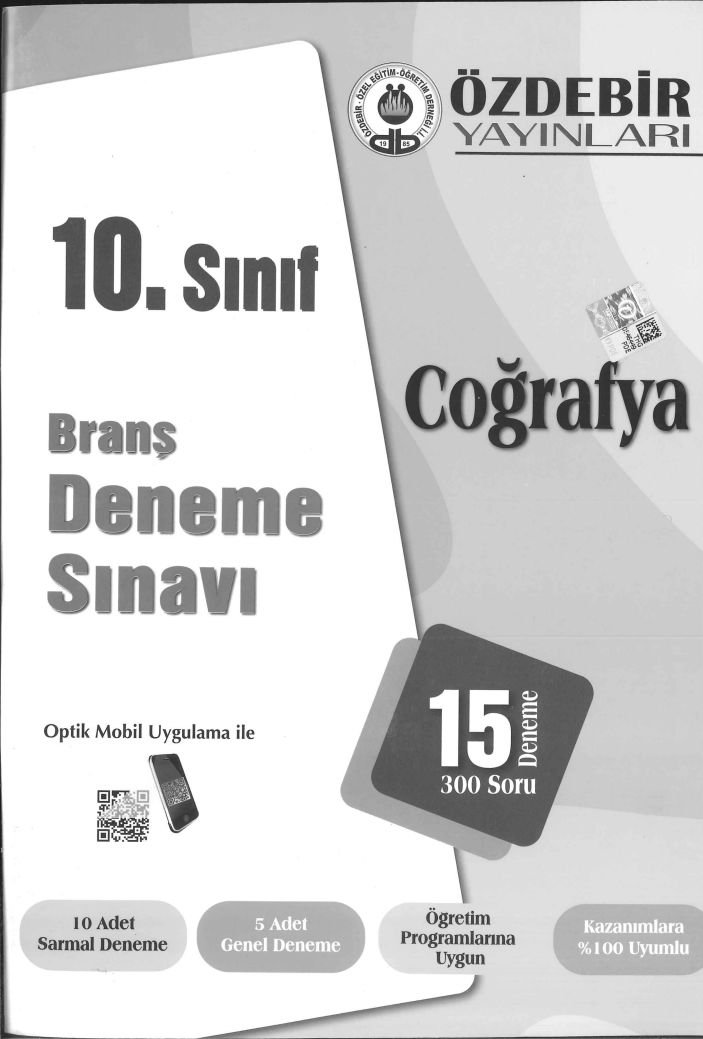 BRANŞ DENEME SINAVI COĞRAFYA 15 DENEME 300 SORU