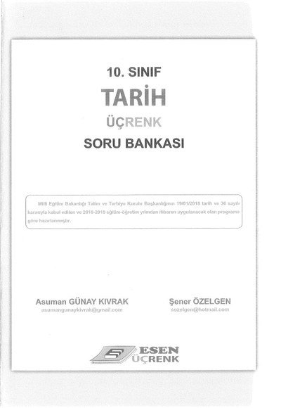 TARİH ÜÇRENK SORU BANKASI Fotokopi.SHOP - Öğrencilerin Marketi!