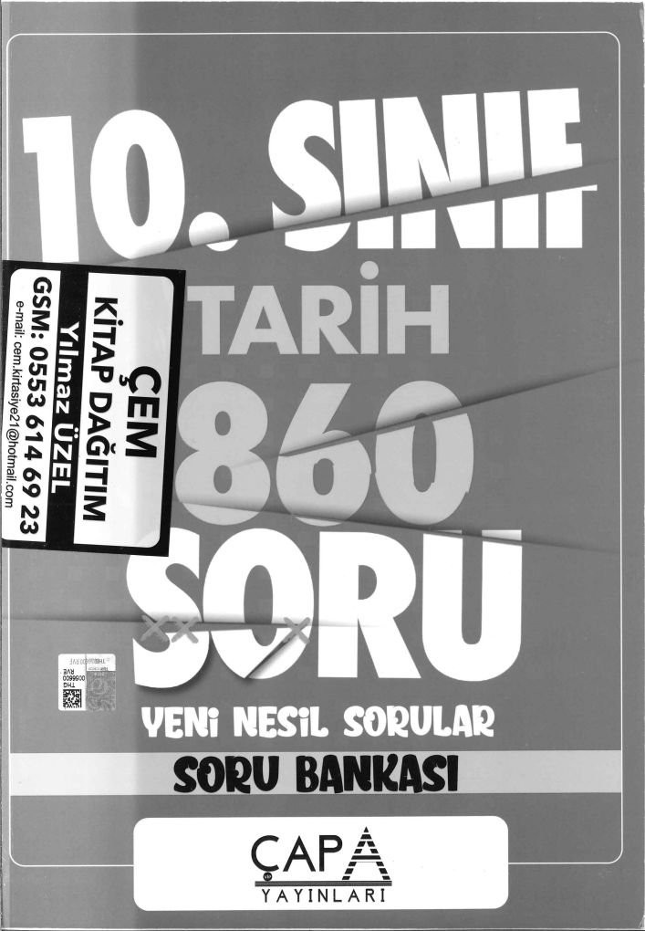 TARİH 860 SORU YENİ NESİL SORULAR SORU BANKASI