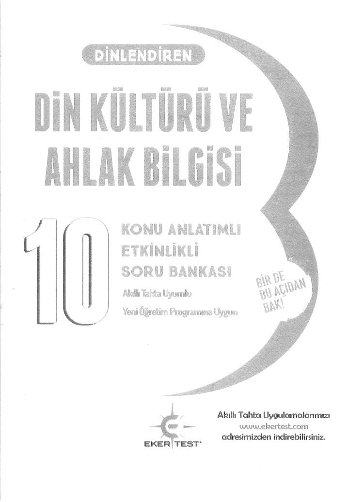 DİN KÜLTÜRÜ VE AHLAK BİLGİSİ KONU ANLATIMLI ETKİNLİKLİ SORU BANKASI