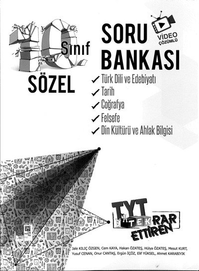 SÖZEL SORU BANKASI TYT TEKRAR ETTİREN VİDEO ÇÖZÜMLÜ Fotokopi.SHOP - Öğrencilerin Marketi!
